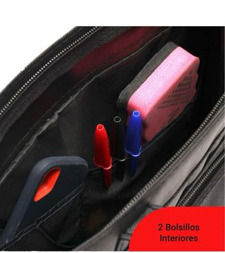 Bolsa de tela unisex con cremallera