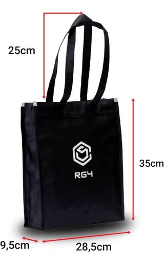 Bolsa de tela unisex con cremallera