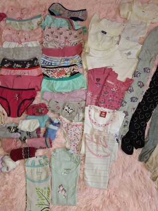 Lotto intimo bambina 6-7 anni 60 pezzi