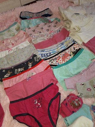Lotto intimo bambina 6-7 anni 60 pezzi