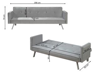 SOFA CAMA CLICK CLACK 196X83CM