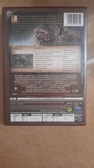 DVD el señor de los anillos las 2 torres