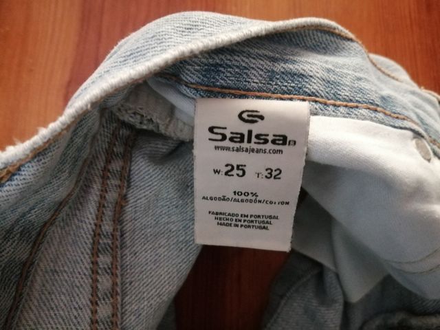 Calções ganga azul Salsa 32