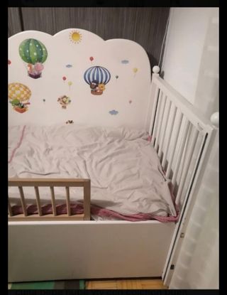 Regalo!!! Cuna nube de madera maciza para recoger!