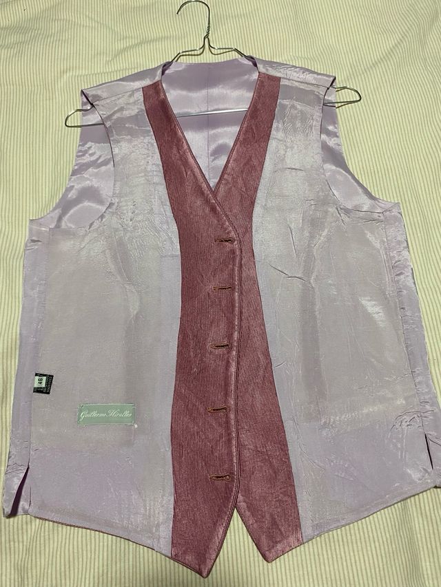 Chaleco gala color rosa