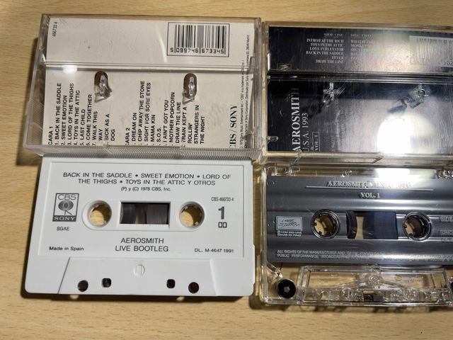 Aerosmith Cassetes de Musica