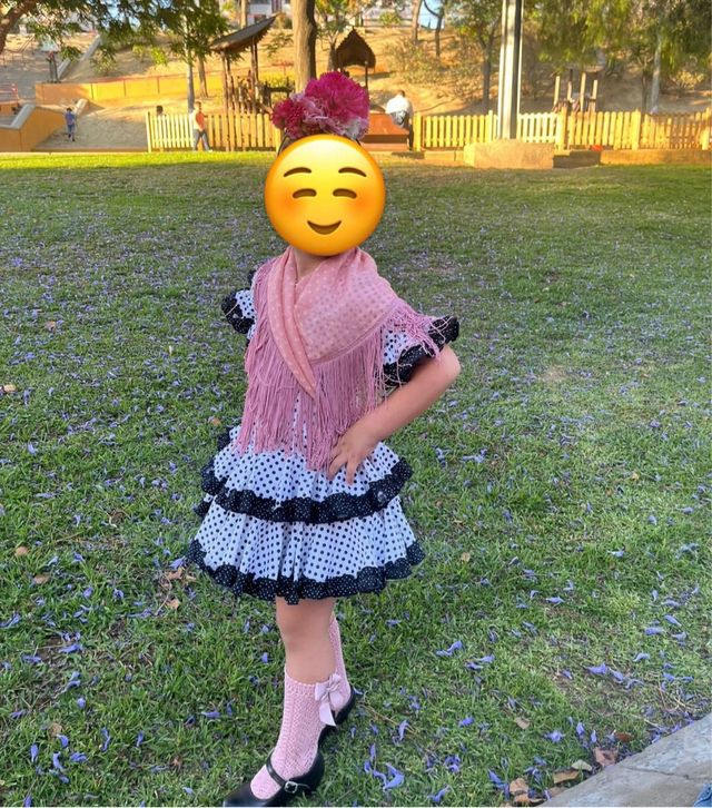 Vestido flamenca niña talla 6