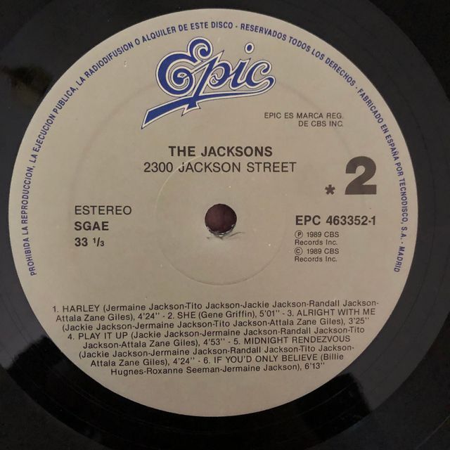 I Jackson - Jackson Street 2300. Disco in vinile