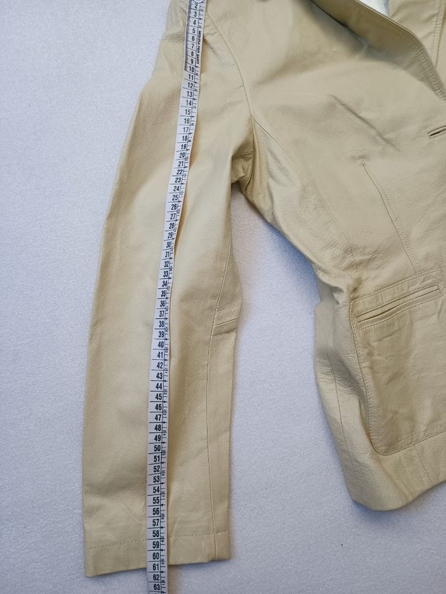 Giacca blazer vintage in pelle