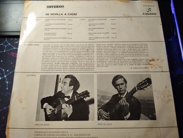 Vinilo - El Lebrijano - De Sevilla a Cádiz