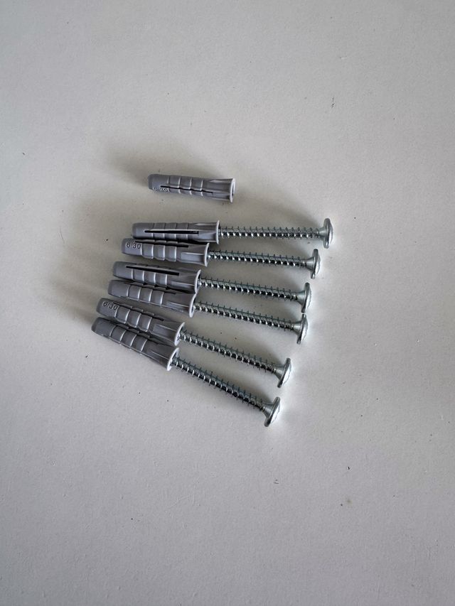 Appendiabiti da Parete in Ferro - 3 Elementi