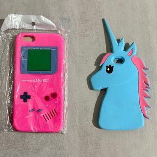 2 Fundas iPhone 6/6s Silicona> Consola & Unicornio