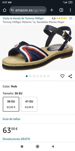 Sandalias de Tommy Hilfiger
