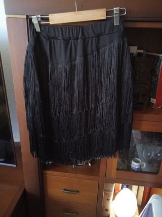 Falda baile latino negra