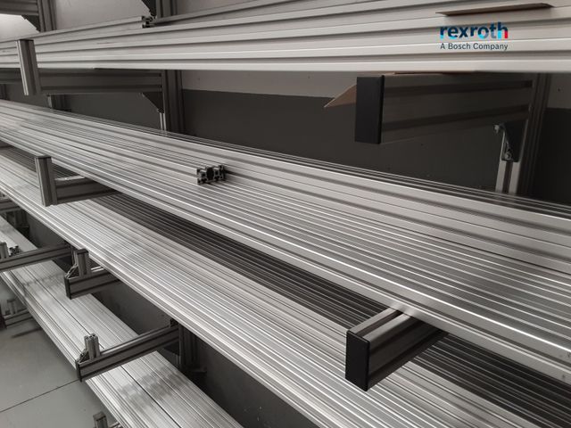 Perfilería Rexroth al corte