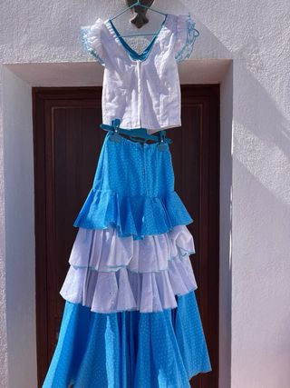 Traje gitana, talla 10