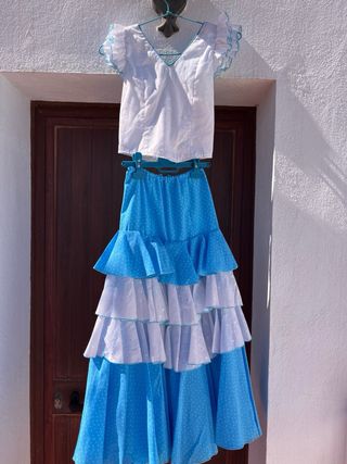 Traje gitana, talla 10