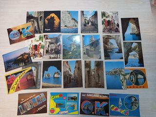 Lotto di 100 cartoline vintage anni '80.