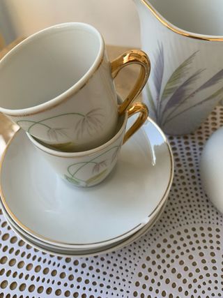 Juego café de 6 vintage