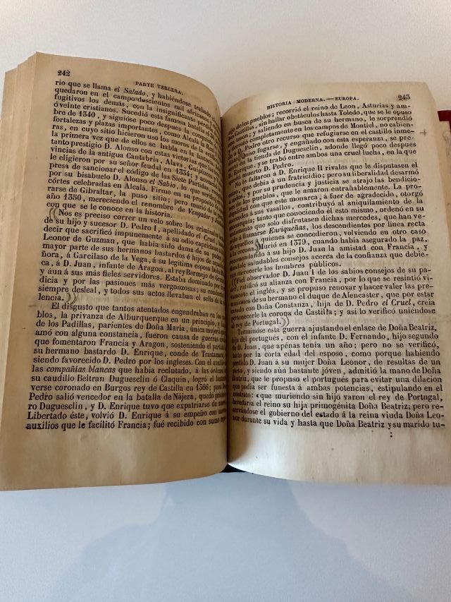 Libro antiguo Historia Universal. Año 1864