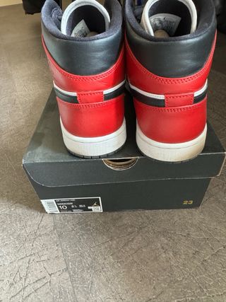 Jordan 1 Mid Black Gym-Red