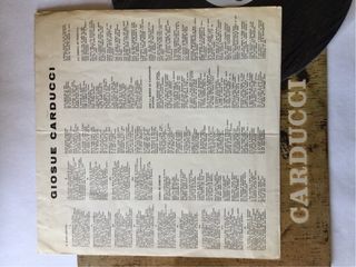 Raro vinile 33 giri Pesie Carducci 1965