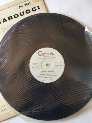 Raro vinile 33 giri Pesie Carducci 1965