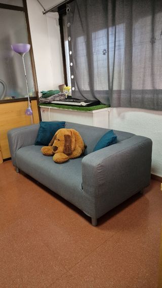 sofá ikea 180cm largo + 2fundas