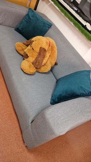 sofá ikea 180cm largo + 2fundas