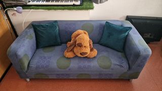 sofá ikea 180cm largo + 2fundas