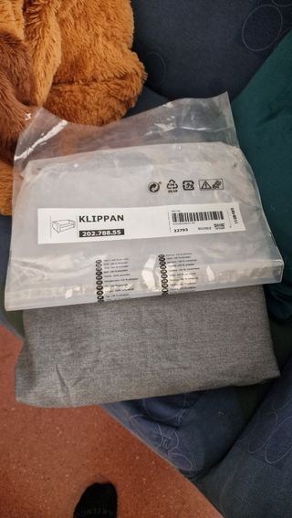 sofá ikea 180cm largo + 2fundas