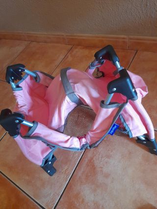 Lote muñeca cuna plegable y trona 3 en 1