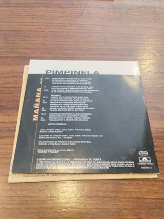 3 CD's Singles PIMPINELA