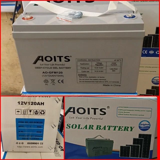 Batteria 120AH 12V GEL FOTOVOLTAICO PANNELLI
