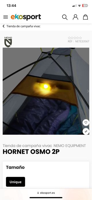 Tienda de campaña alpinismo