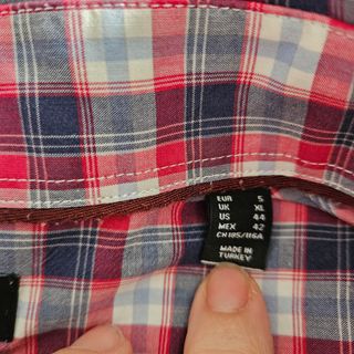 Camisa roja talla 5 Cortefiel