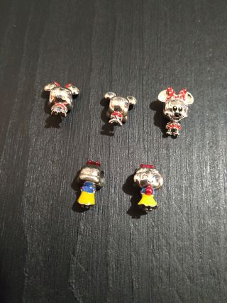 Charms abalorios Disney para pulsera Pandora Plata
