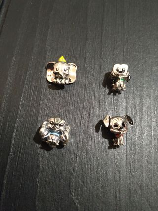 Charms abalorios Disney para pulsera Pandora Plata