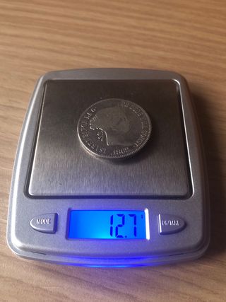 Moneda 10 reales 1862 madrid.