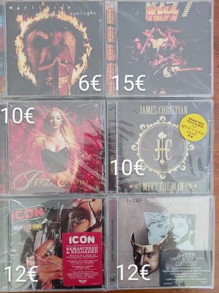 CDs de AOR, Hard Rock, Metal.