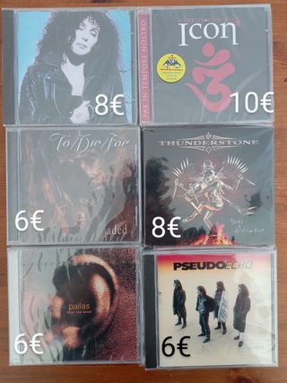 CDs de AOR, Hard Rock, Metal.