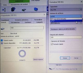 Disco Duro Externo Negro SD 16 TERABYTES