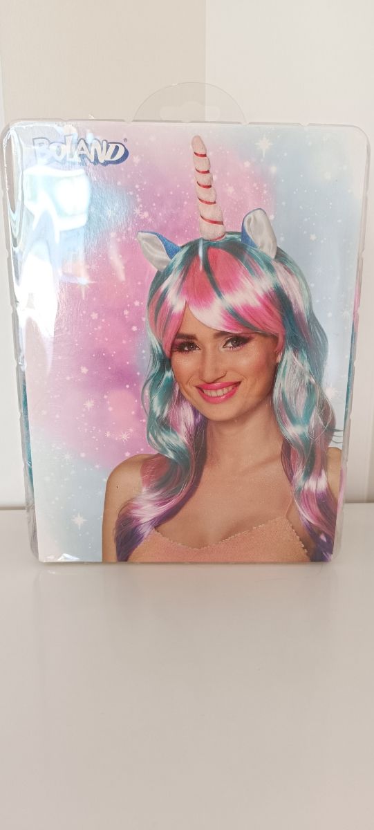 Peluca disfraz unicornio