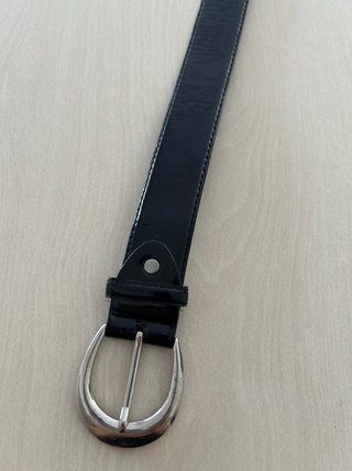 Cintura donna nera lucida