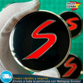 X4 Emblemas Mini Cooper S 56mm Pegatinas Tapacubos