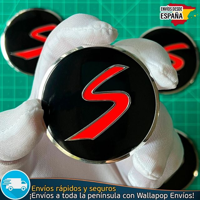 X4 Emblemas Mini Cooper S 56mm Pegatinas Tapacubos