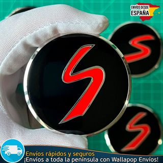 X4 Emblemas Mini Cooper S 56mm Pegatinas Tapacubos