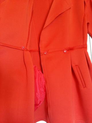 Vestido chaqueta neopreno rojo