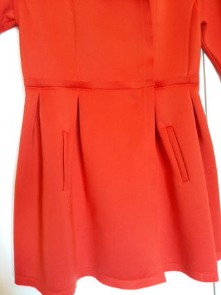 Vestido chaqueta neopreno rojo
