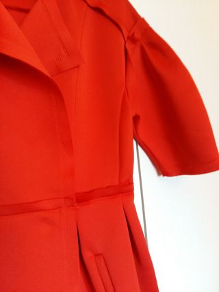 Vestido chaqueta neopreno rojo